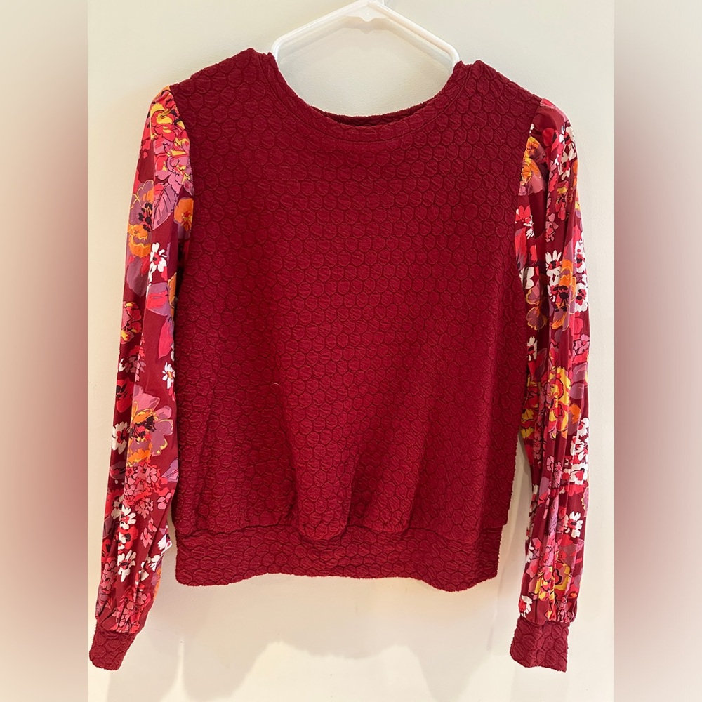 Long sleeve shirt from Anthropologie, brand is Porridge.